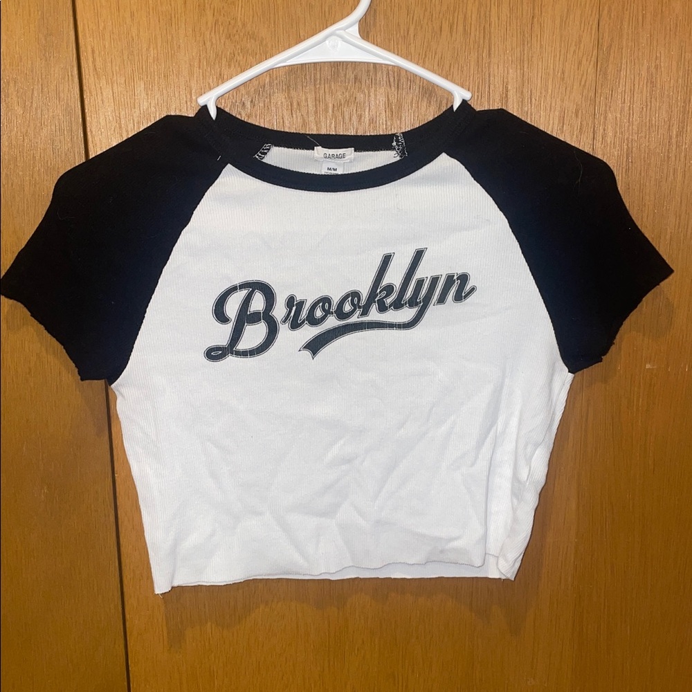 Garage Black and White Knit Top